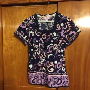 Medium koi scrub top